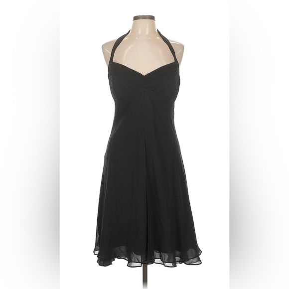 White House Black Market Dresses & Skirts - White House Black Market Elegant Black Halter Dress